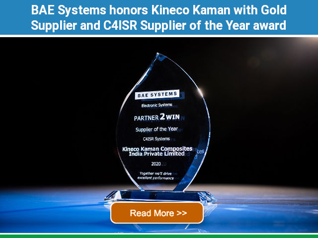 BAE Systems honors Kineco Kaman with Gold Supplier and C4ISR Supplier of the Year award